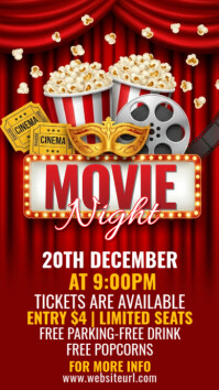 Movie Night,  Instagram Story template