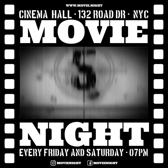MOVIE NIGHT BANNER Template PosterMyWall