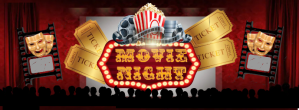Black Movie Night Facebook Cover Photo Template