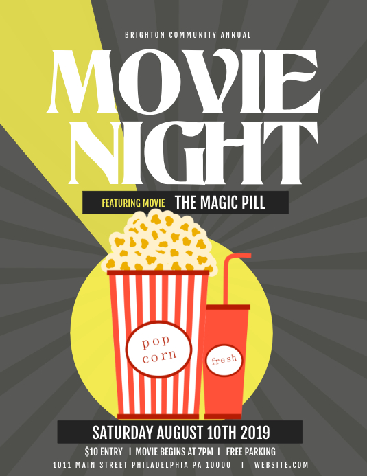movie night Template PosterMyWall
