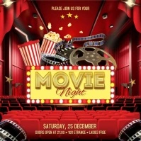 Movie Night Instagram-Beitrag template