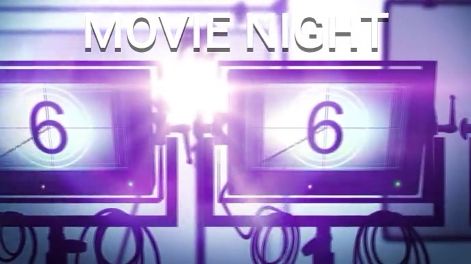MOVIE NIGHT Ecrã digital (16:9) template