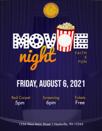 Movie Night Email Example movie night Template | PosterMyWall