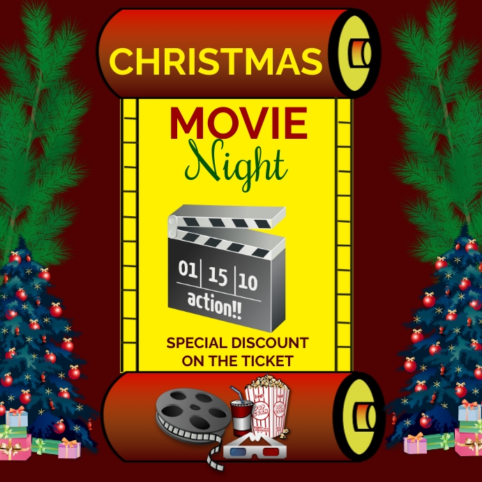 Movie night Template | PosterMyWall