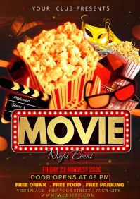 movie night A1 template
