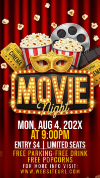 movie night Instagram Story template