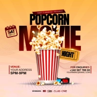 movie night Wpis na Instagrama template