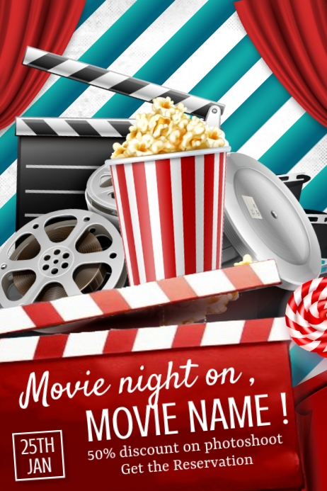 movie night Template | PosterMyWall Movie night Template | PosterMyWall