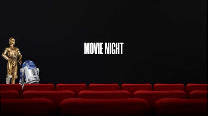 MOVIE NIGHT Ecrã digital (16:9) template