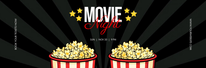 Movie Night Email Example Plantilla de Movie Night Email Header Template | PosterMyWall