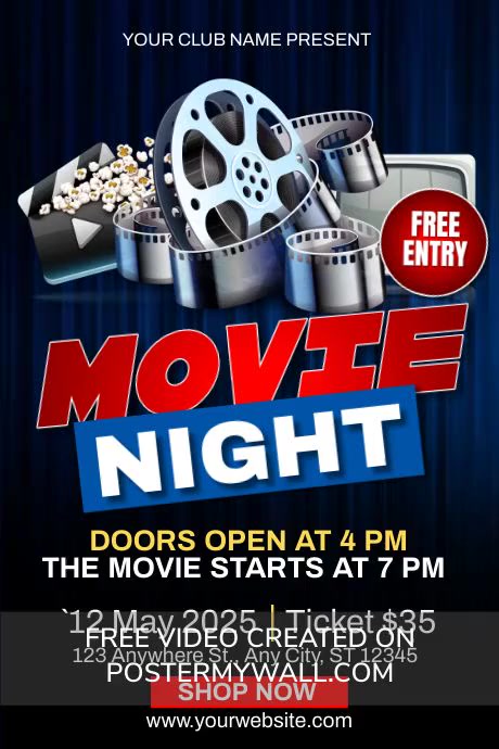 Movie Event Program Copy of Movie Night Event | PosterMyWall