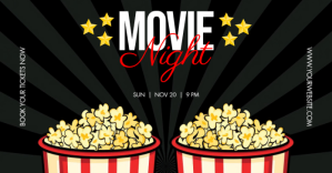 Movie Night Facebook Ad Template