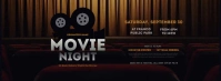 Movie Night Facebook Cover Photo template