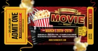 Movie Night  Facebook Shared Image template