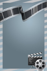 Movie night flyer background Poster template