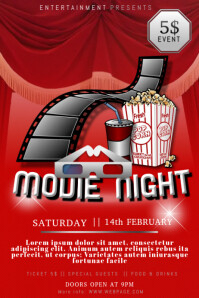 customizable design templates for movie postermywall theatre poster template