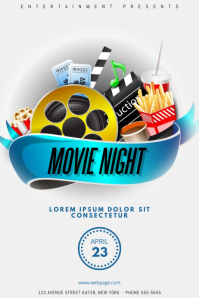 Flyer night psd movie template templates stockpsd event flyers choose Family Movie Night Flyer Template | PosterMyWall