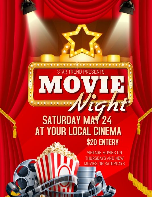 Movie Night PosterMyWall