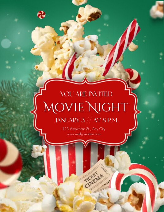 MOVIE NIGHT FLYERS template