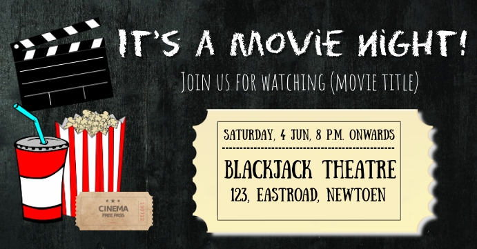 Movie Night Email Example Movie Night Invitation Template | PosterMyWall