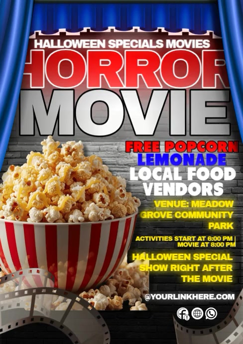Movie Promotion Posts Movie Night Party Promotion Video Template | PosterMyWall