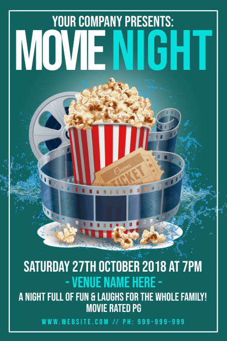 Family Movie Poster Design 85 movie night poster design template 8a2da7139e1cb61cf7224a7e488c5f93 screen