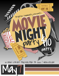 movie night poster template