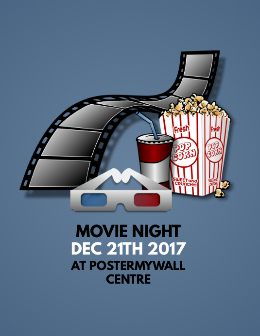 movie night flyer word template