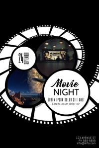 movie night poster template