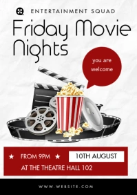 movie night template A3