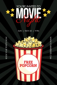Movie Night Tumblr Graphic Template Tumblr-Grafik