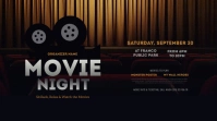 Movie Night Twitter Post template