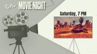 MOVIE NIGHT VIDEO Ecrã digital (16:9) template