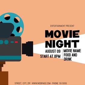 460 Movie Night Customizable Design Templates Postermywall