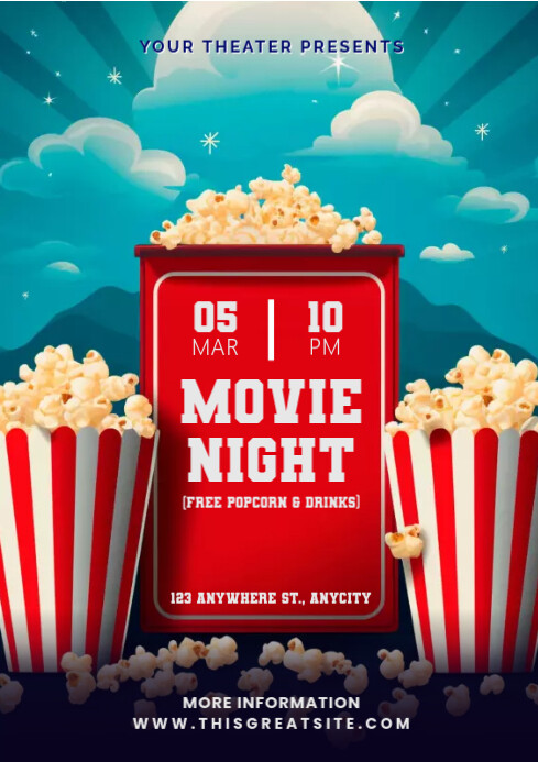 Popcorn Box Poster Popcorn Movie Poster Movie Reel And Popcorn Art, Popcorn Cinema Poster