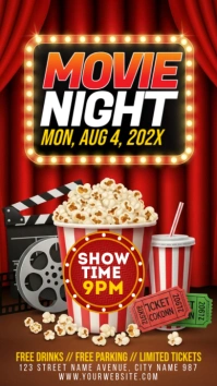 Movie Party Instagram Story template