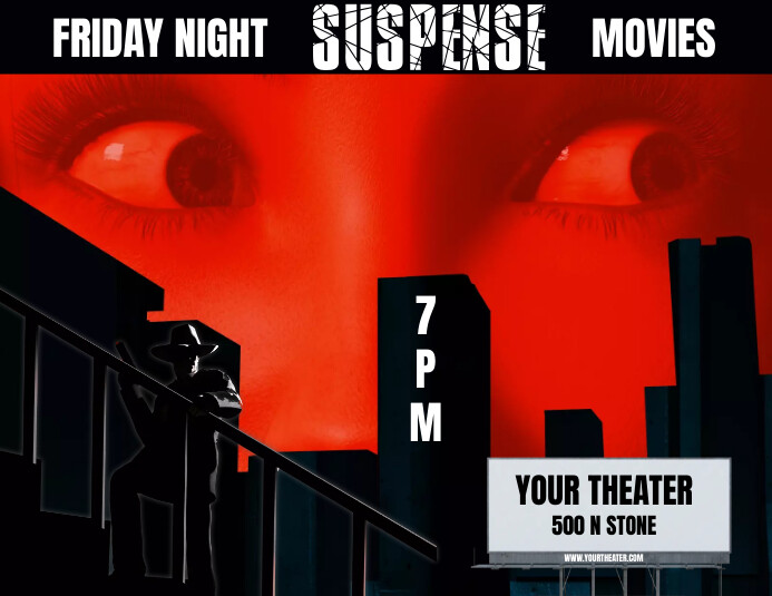 MOVIE THEATER PROMO Template | PosterMyWall