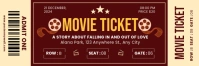Movie Ticket  Twitter Banner template
