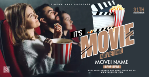 Movie Time Facebook Event Cover template