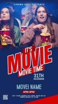 Movie Time Instagram Story template