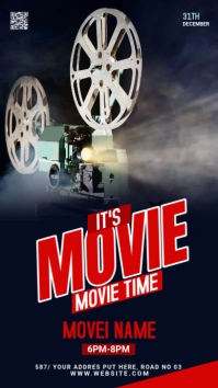 Movie Time Instagram Story template