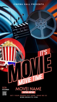Movie time Instagram Story template