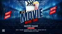 Movie Time YouTube Channel Cover template