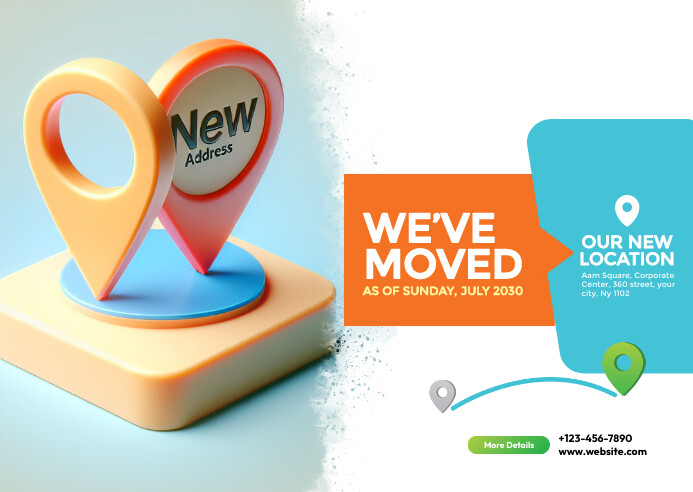 Relocating Advertisement Examples Moving Announcement Ad Template | PosterMyWall