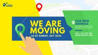 Moving Announcement Ad Сообщение Twitter template