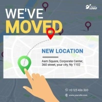 Moving Announcement Ad Template for Location Change Notifications Instagram Post
