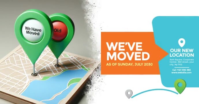 Relocating Advertisement Examples Moving Announcement Ad Template | PosterMyWall