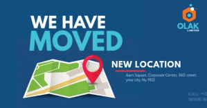 Moving Announcement Obraz udostępniany na Facebooku template