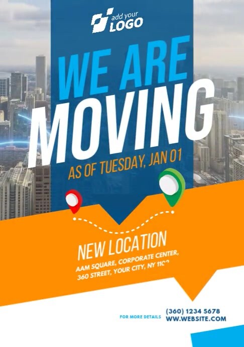 Copy of Moving Announcement Flyer (1) | PosterMyWall