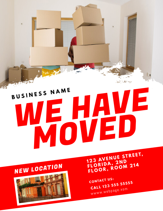 Business Moving Flyer Template